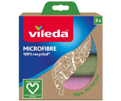 Akcesoria do sprzątania VILEDA Ściereczka Mikrofibra 100% Recycled 3 szt.